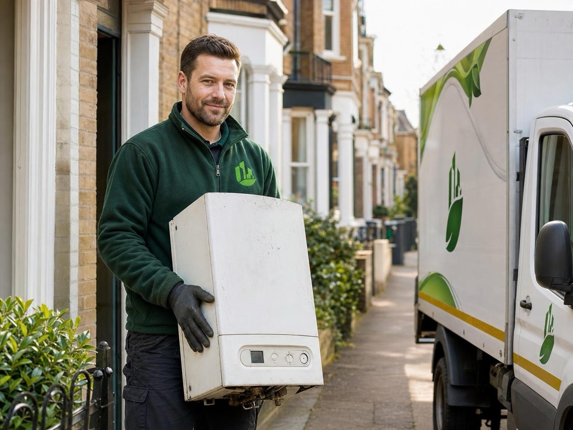 Boiler Removal in London by the Any London Waste crew