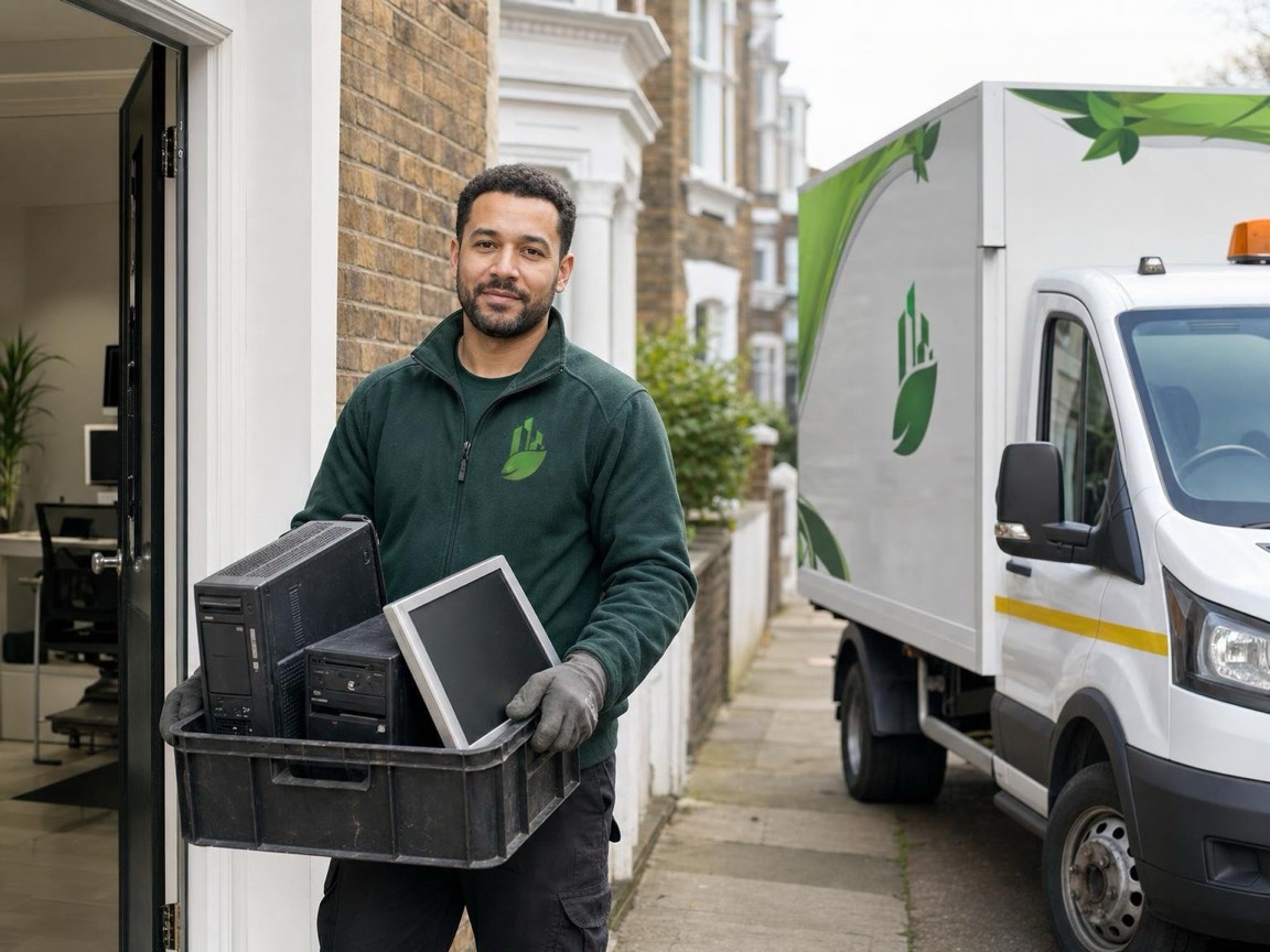 Computer Disposal in London by the Any London Waste crew