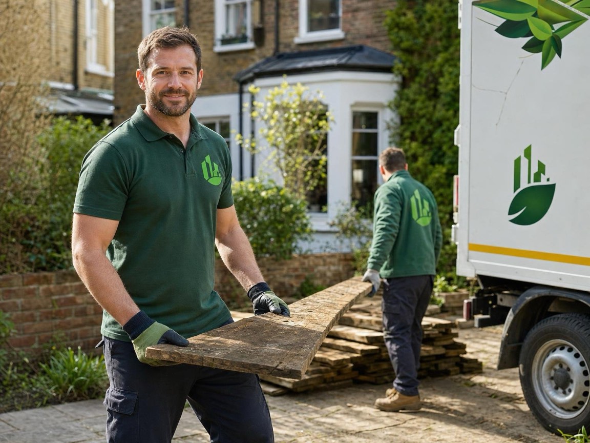 Decking Removal in London by the Any London Waste crew