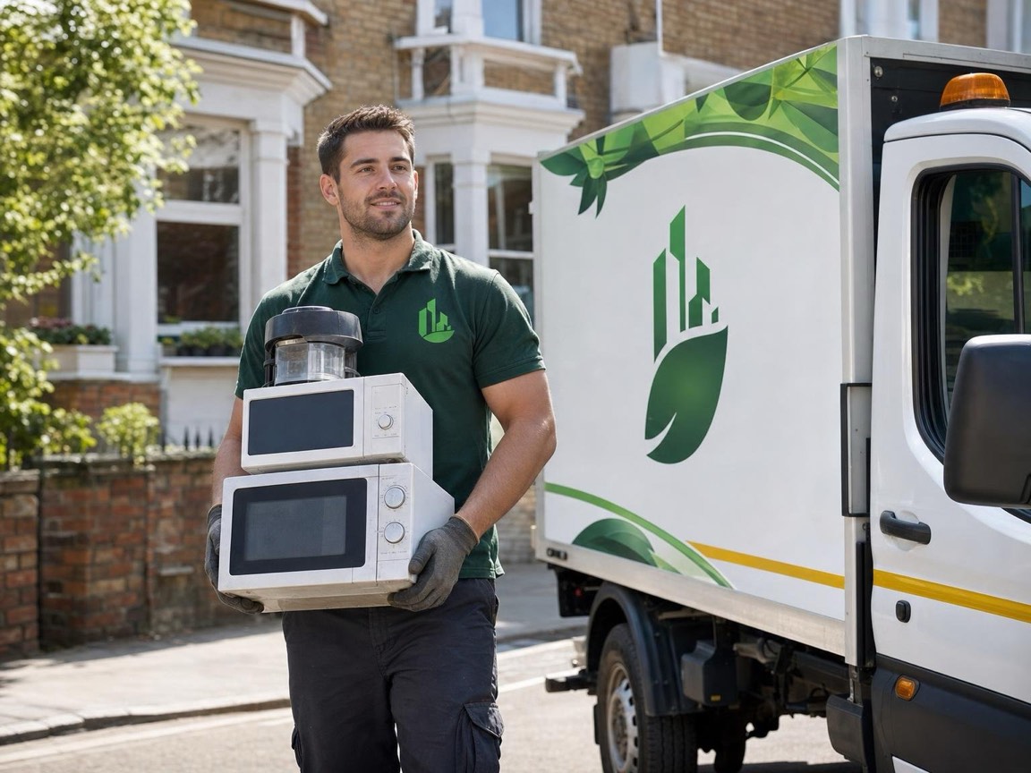 Microwave Disposal in London by the Any London Waste crew