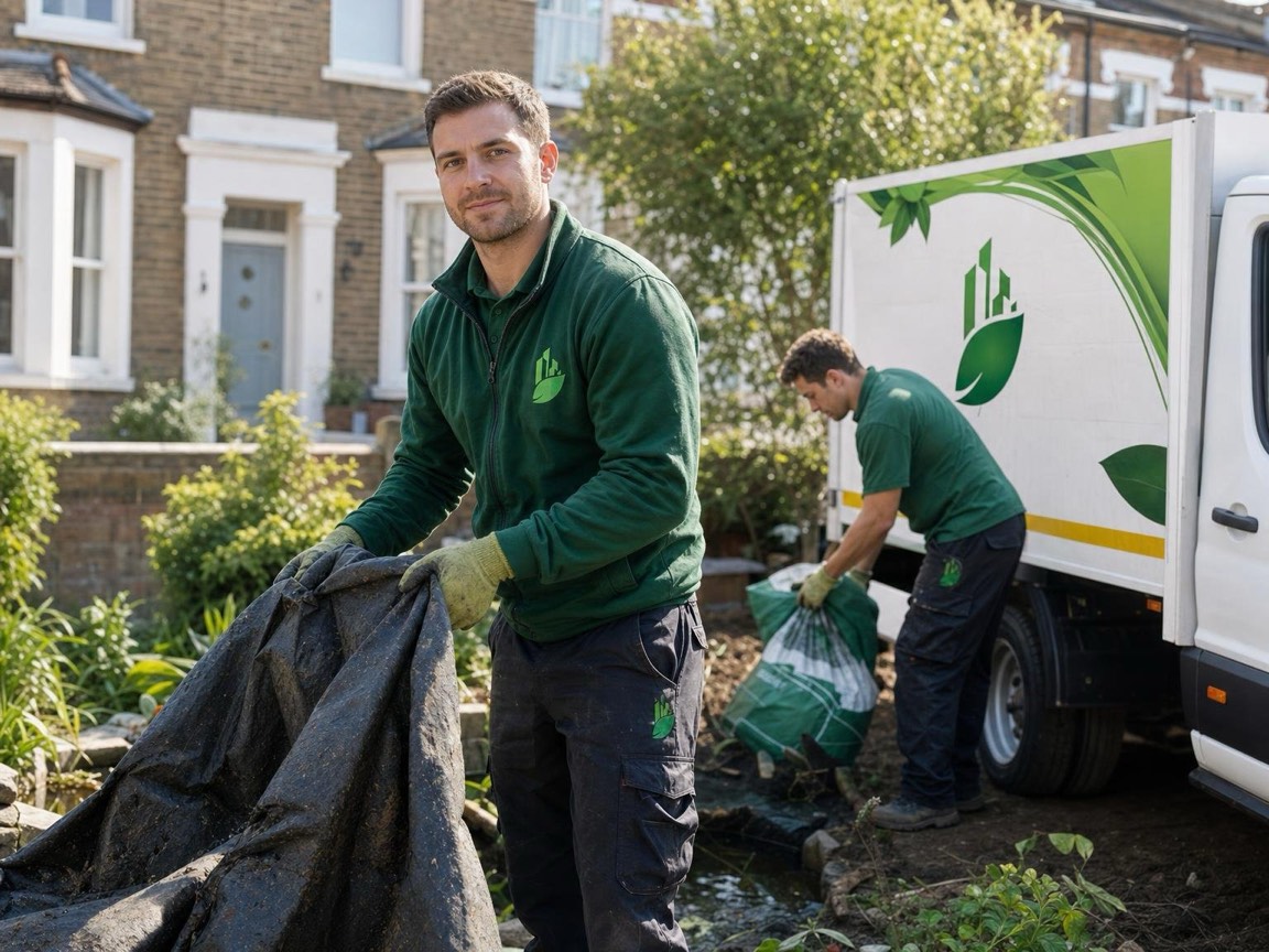 Pond Removal in London by the Any London Waste crew