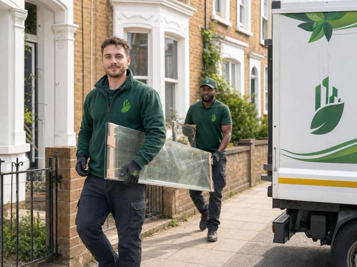 Shower Enclosure Removal in London by the Any London Waste crew