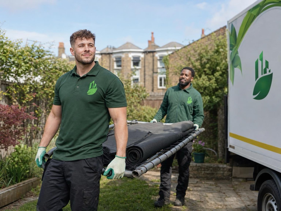 Trampoline Removal in London by the Any London Waste crew